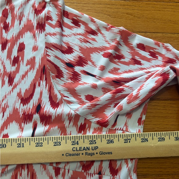 Susan Graver Tunic Womens Size 3XP Multicolor Liquid Knit Top 3/4 Sleeve Blouse - Picture 4 of 8